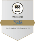 Global 100 2025 winner - Premier Veins - best for varicose vein treatments UK