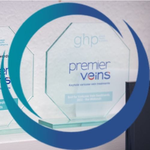‘Best for Varicose Vein Treatments – The West Midlands 2024’ trophy